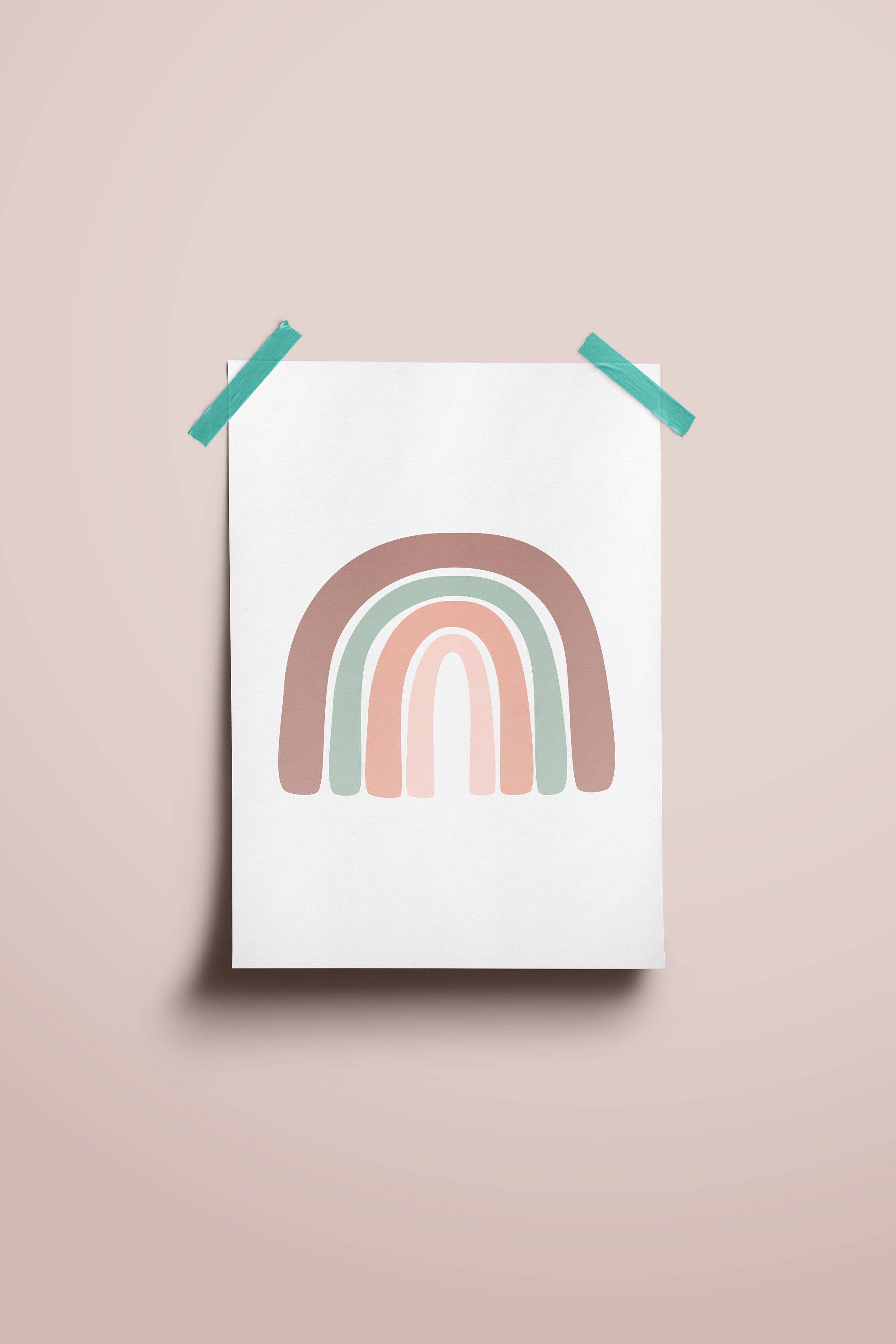 Pastel Rainbow Vertical Print Digital Download Printable - Etsy