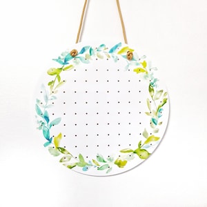 Earring Holder Stand, Earring Display, Jewelry Organizer, Modern White Stud Or Dangling Earring Jewelry Storage