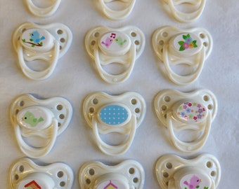 Magnetic Pacifier For Dolls 1pc (Sweet Little Bird )Design