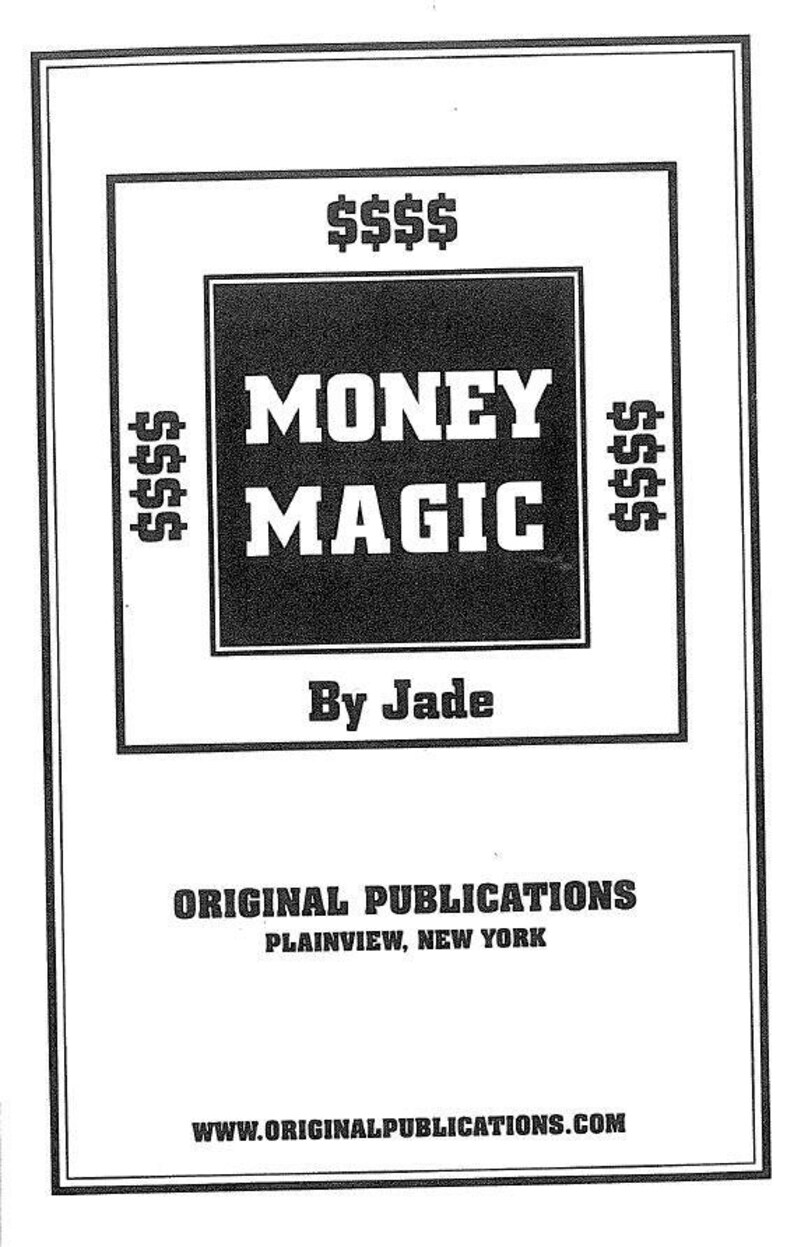 Money Magic by Jade Money Spell Book last2physicalcopies Left Etsy