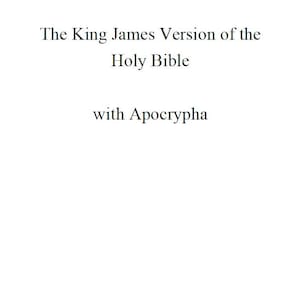 La version King James de la Sainte Bible avec les apocryphes #Religion #Spiritualité #Accès Instantané #SainteBible #Apocryphes