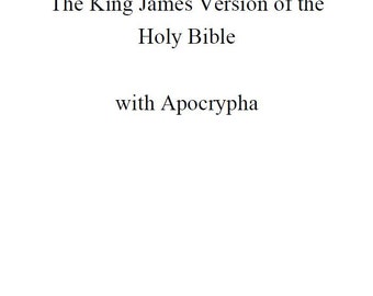 La versión King James de la Santa Biblia con Apócrifos #Religión #Espiritualidad #AccesoInstantáneo #SantaBiblia #Apócrifos
