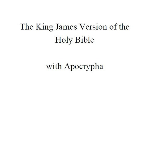 The King James Version of the Holy Bible with Apocrypha #Religion #Spirituality #InstantAccess #HolyBible #Apocrypha