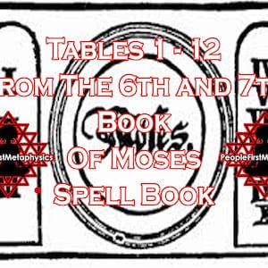 Tables 1 Through 12 from the 6th & 7th Books of Moses #Seals #Moses #Magic #Hebrew #Enochian Magick