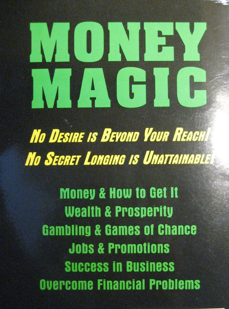 Money Magic by Jade Money Spell Book last2physicalcopies Left Etsy