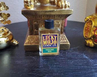 LuckyMojo Thyme Anointing Oil, Money Work, Ritual Use