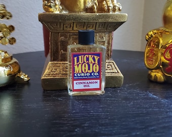 LuckyMojo Cinnamon Anointing Oil - Money Magick, Ritual Use