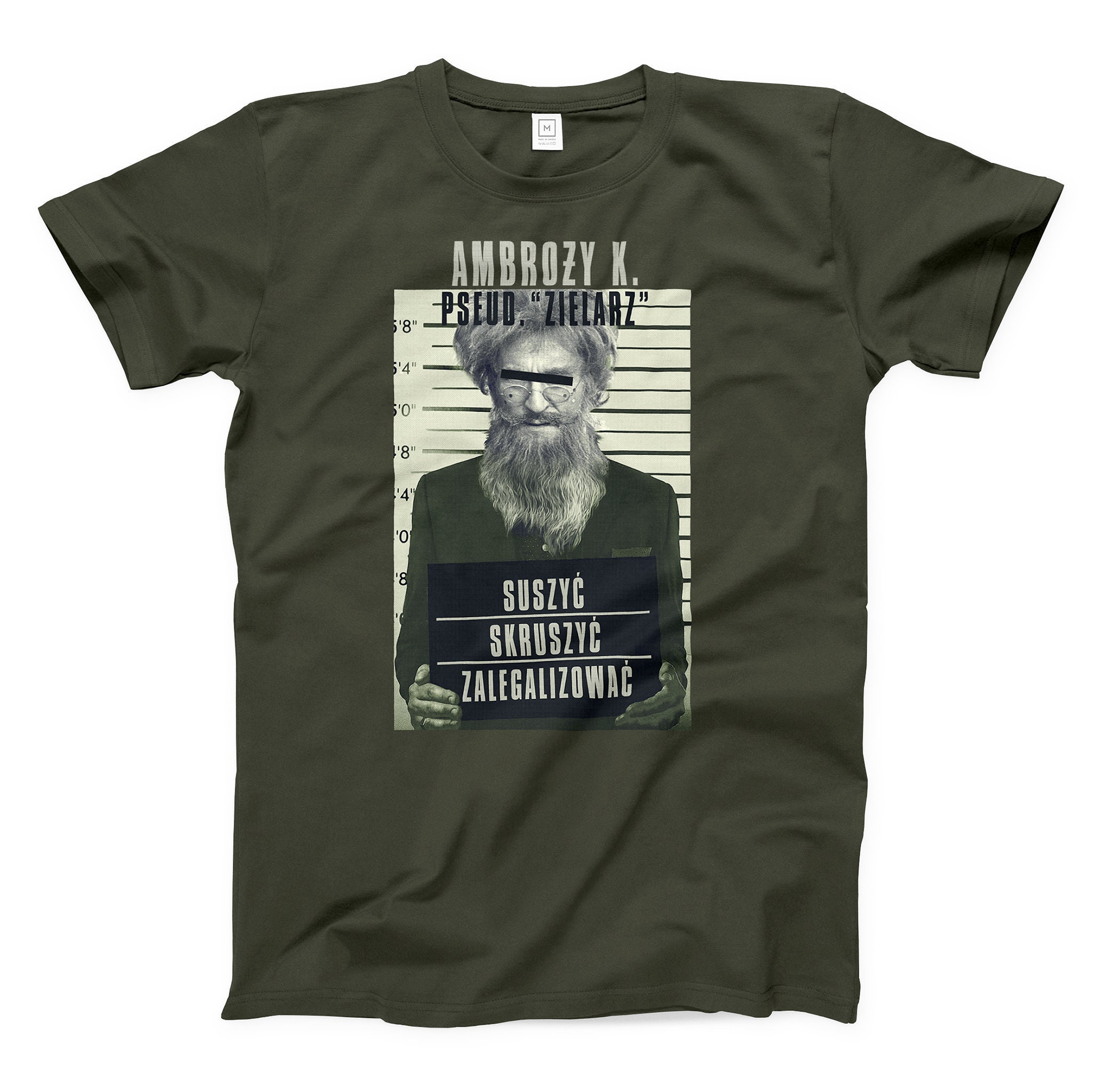 pochette message brodé