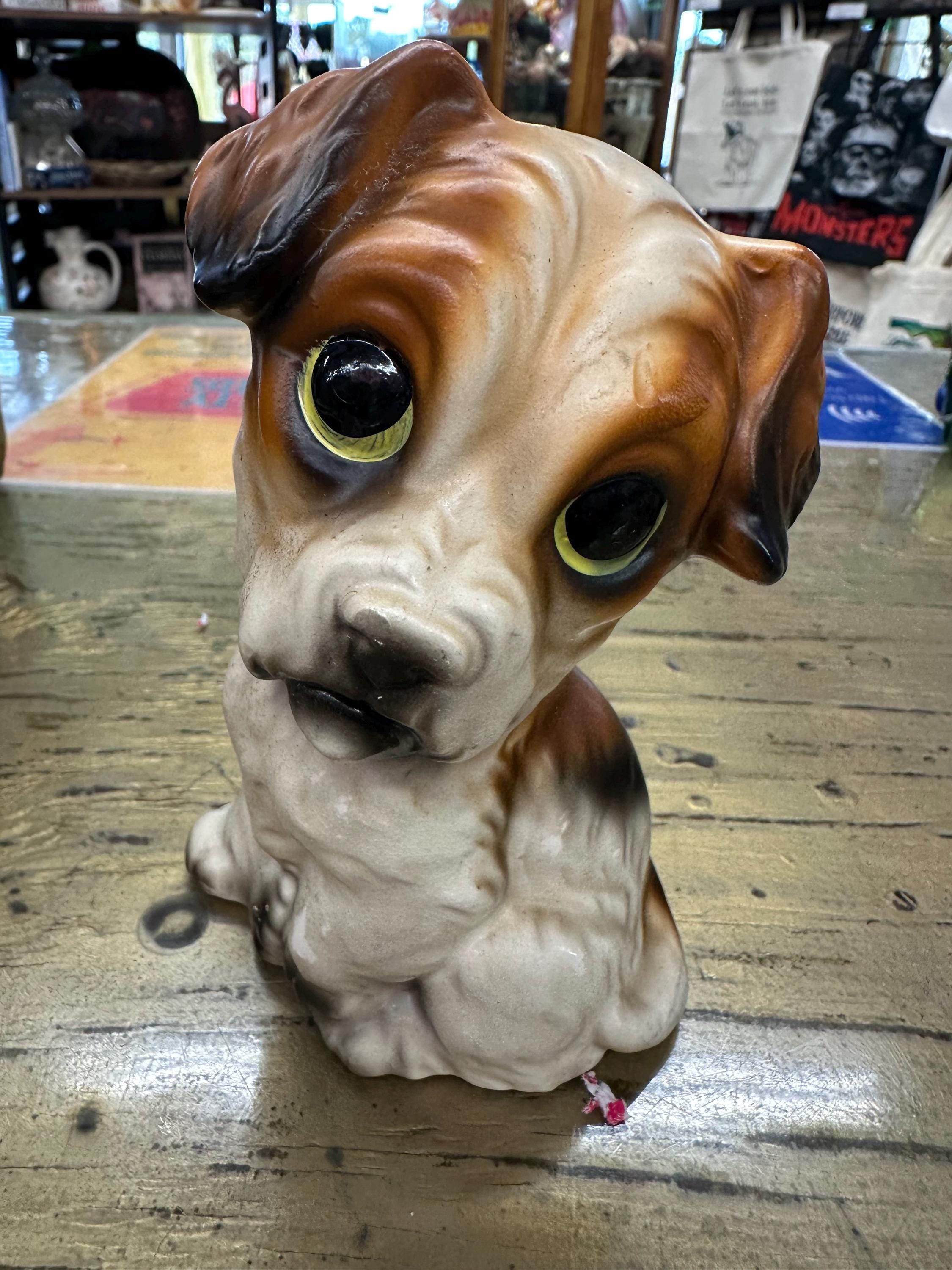 Big Eye Dog Figurine - Etsy