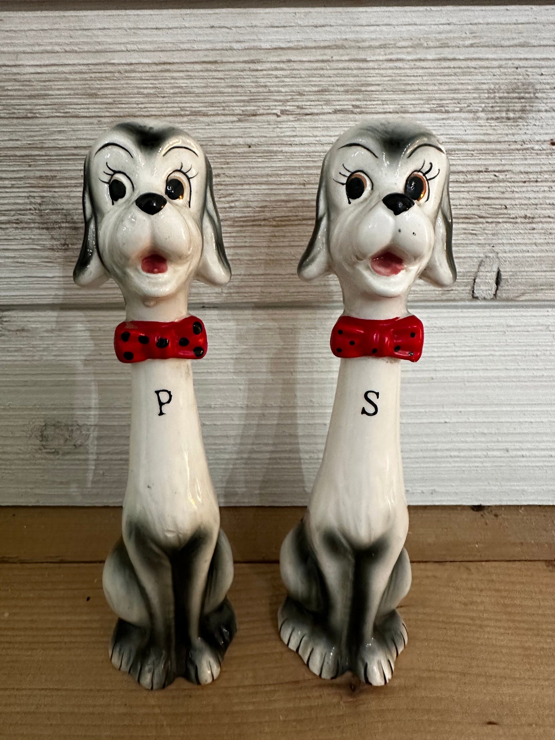 Vintage Long Neck Dog Shakers - Etsy