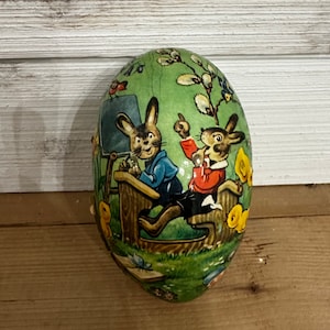 Vintage Paper Mache Easter Egg