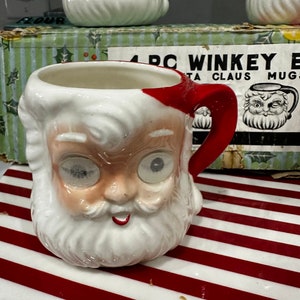 HTF Chase Imports Winkey Eye Santa Mugs - Etsy