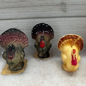 Vintage Gurley Thanksgiving Turkey Candle