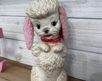 Vintage Edward Mobley Collectible Squeaky Pink Poodle