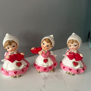 Vintage Lefton Valentine Girl au choix 3