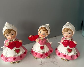 Vintage Lefton Valentine Girl Choice of 3