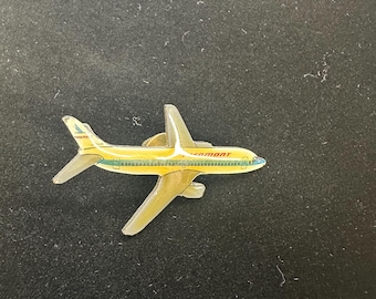 Alfiler de corbata con forma de avión Boeing 737 antiguo de Piedmont Airlines