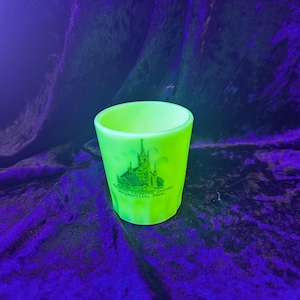 Vintage Uranium Custard Swedish Luthern Church Morganville, Kansas Souvenir Toothpick holder