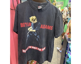 90年代ヴィンテージ ブライアン・アダムス ツアーTシャツ：18 Til I