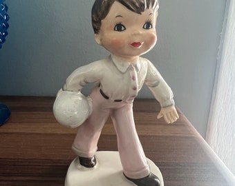 Ucagco Bowling Boy Figurine