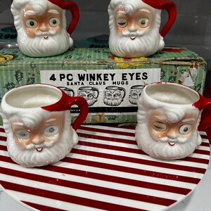HTF Chase Imports Winkey Eye Santa Mugs - Etsy