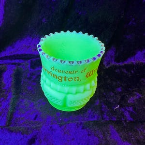 Vintage Uranium Custard Cardington Wyoming Souvenir Toothpick Holder
