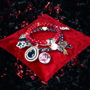 HBCU Atlanta University stacked 3 pc Bracelet Set