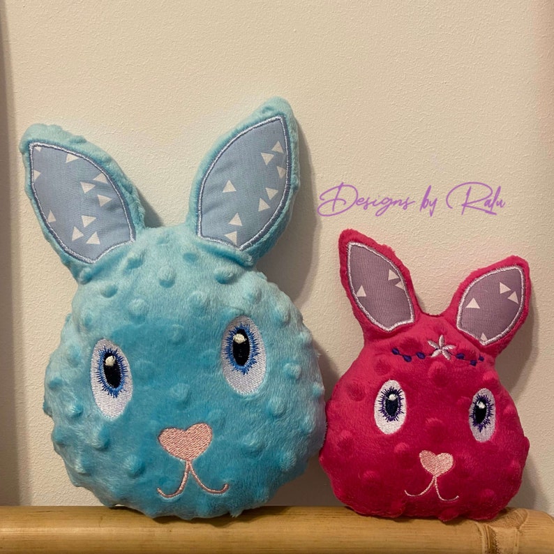 Bunny Face Machine Embroidery Design, Easter Embroidery Face, Bunny ...
