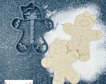Gingerbread woman cookie cutter / cookie stamp