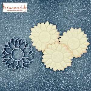 Sunflower cookie cutter / cookie stamp