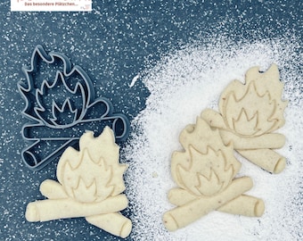 Campfire Cookie Cutter / Cookie Stamp