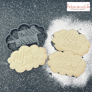 Wish cloud cookie cutter / cookie stamp