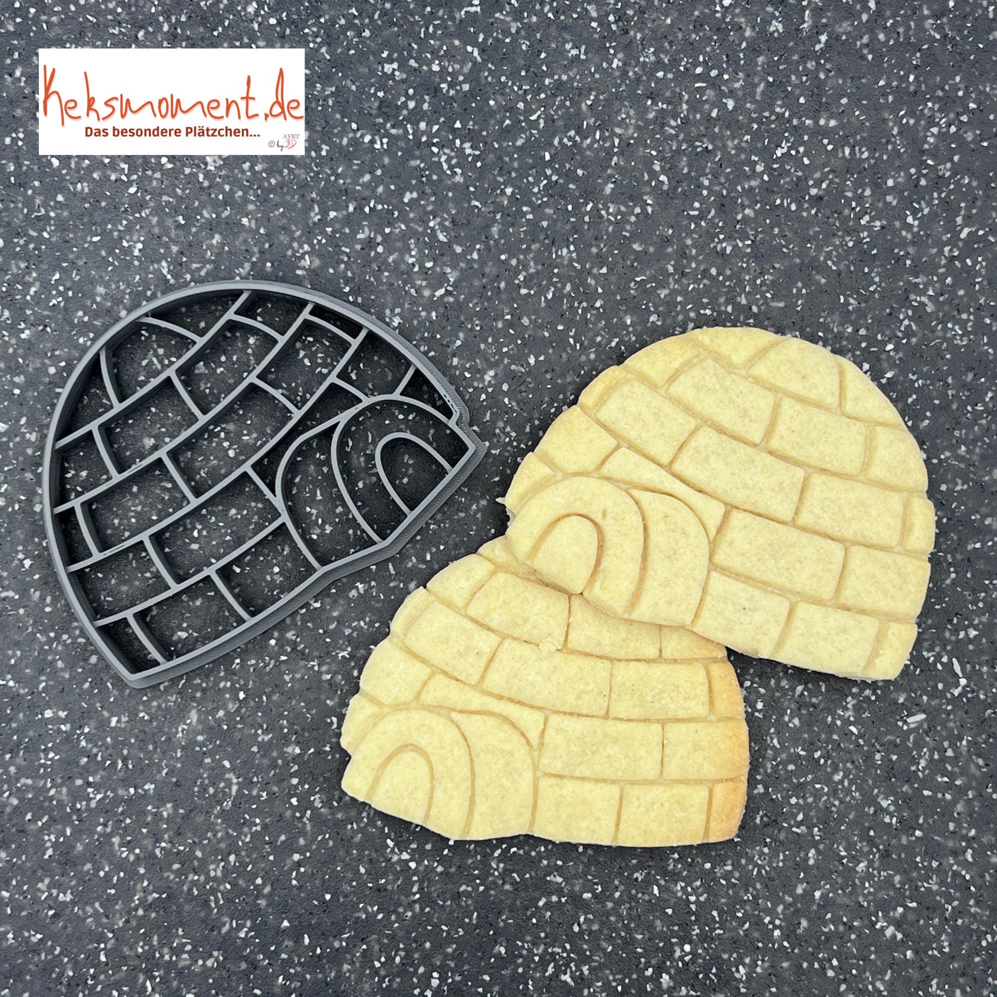 Igloo cookie cutter / cookie stamp