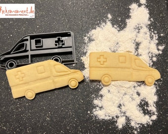 Ambulance - RTW cookie cutter / cookie stamp