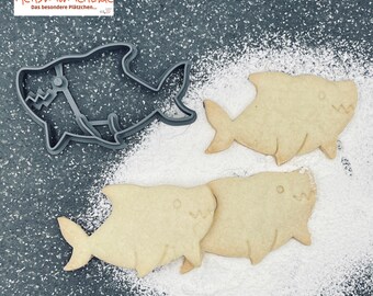 Shark cookie cutter / cookie stamp