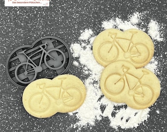 Racing bike cookie cutter / cookie stamp