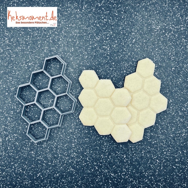 Honeycomb cookie cutter / cookie stamp