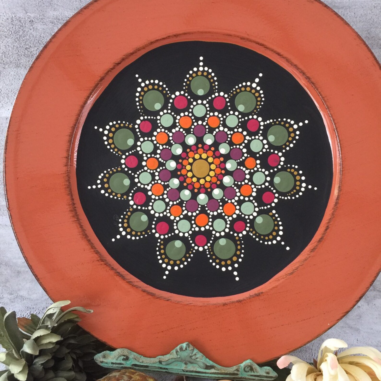 Decorative Plate Chargers Etsy