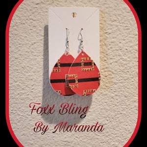 Christmas Lightwight  FoxxBling Earrings, ugly sweater earrings