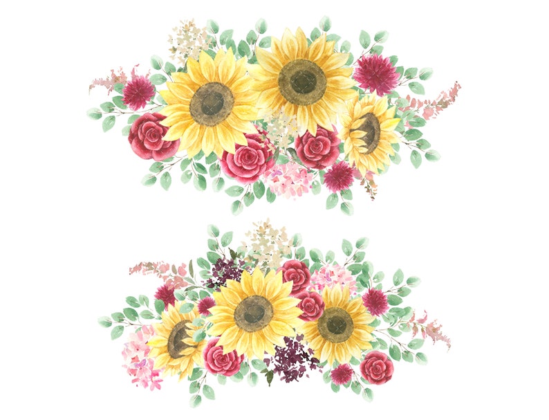 Free Free 321 Sunflower And Rose Bouquet Svg SVG PNG EPS DXF File