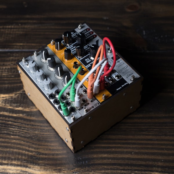 Skiffy 24: Skiff Style Laser Cut & 3D Printed 24HP Eurorack Case