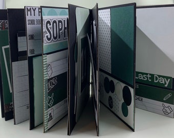 High School Scrapbook; School Photo Album, School Keepsake Book; handmade Graduation gift