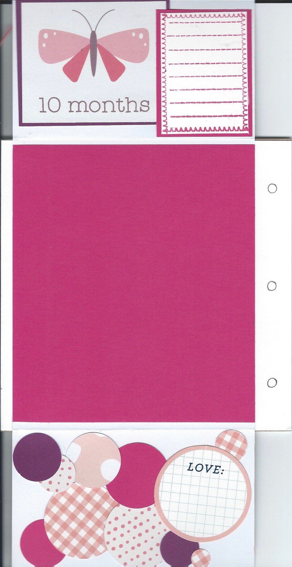 Baby Girl Scrapbook First Year Baby Book Baby Shower Gift Baby Etsy