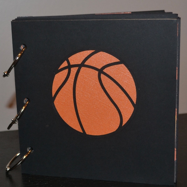 Basketball Scrapbook, Mini Chipboard Album