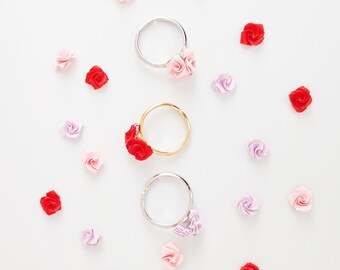 Handmade Valentines Collection Miniture Japanese Origami Roses Ring Adjustable Ring Love and Confessions [UK L1/2]