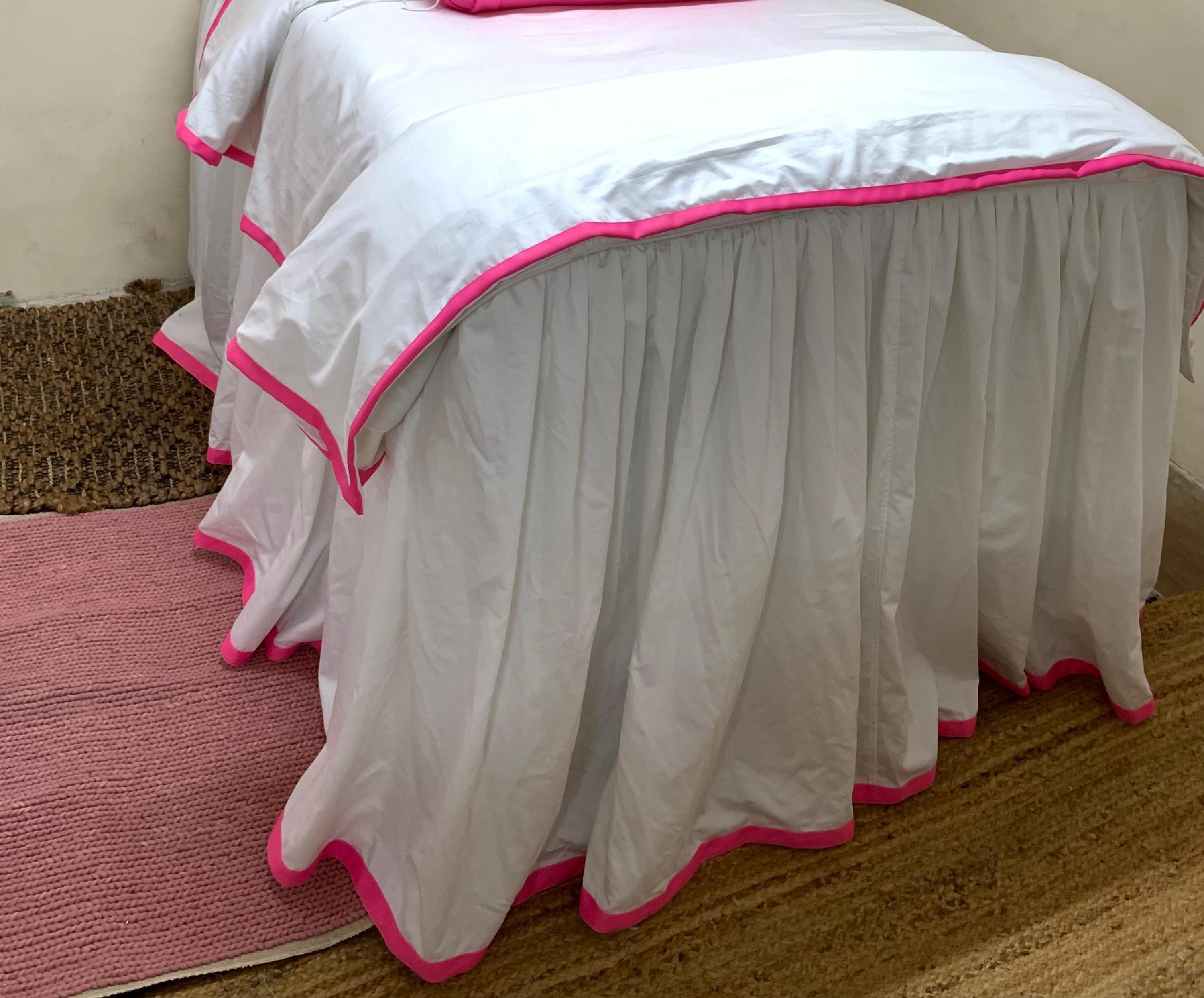 Hot Pink Bed Skirt