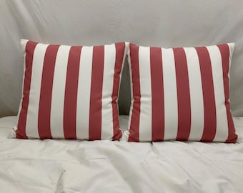 3" inch thick Striped Pattern Pillow cover | different Color with white contrast Euro/Pillow Sham