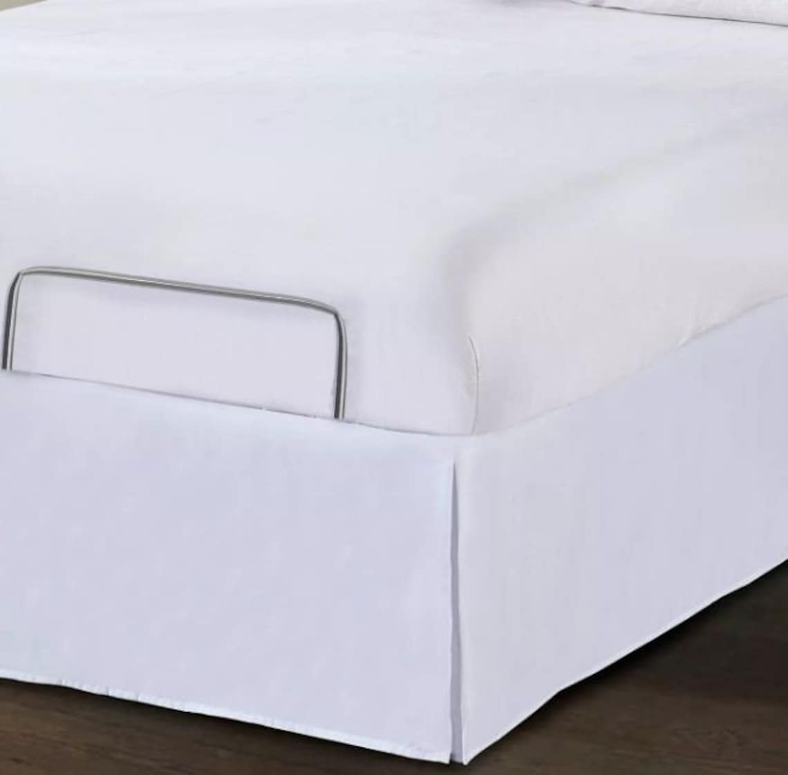 Adjustable Bed 1 Piece Wrap Around Tailored Bed Skirt Velcro Etsy