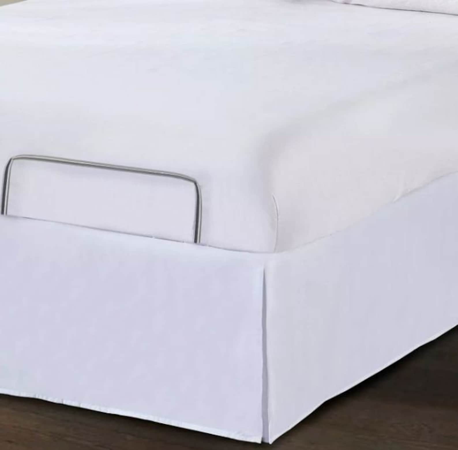 Adjustable Bed 1 Piece Wrap Around Tailored Bed Skirt Velcro Etsy