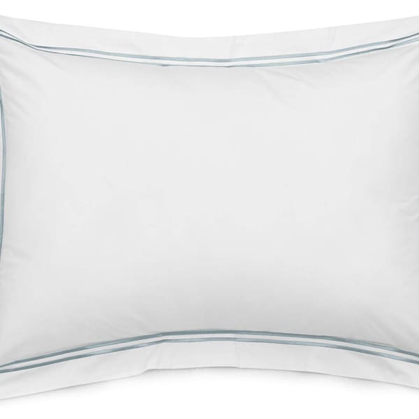 100% Cotton Sateen Hotel Stitch Euro/Pillow Sham (Set Of 1) boudoir, Standard, Queen, King Pillow Shams Euro Shams 20"X20", 26"X26"& 32"X32"